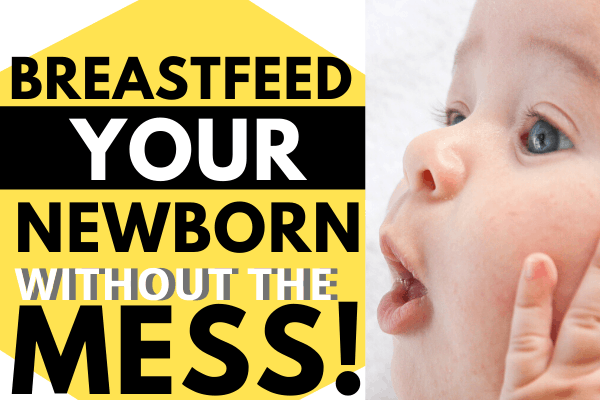 Breastfeeding Baby: Tricks and Tips on Managing the Milk Mess When You are Getting Used to Breastfeeding Your Newborn! #breastfeeding #breastfedbaby #baby #newborn #momtobe