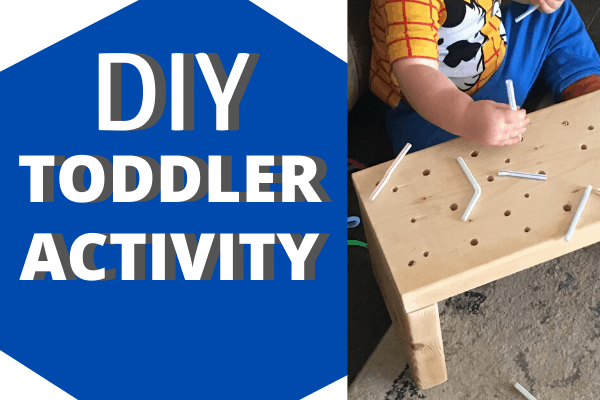 Toddler Learning Activity that has NO MESS. Easy to make and helps with hand-eye coordination! #baby #toddler #toddleractivities